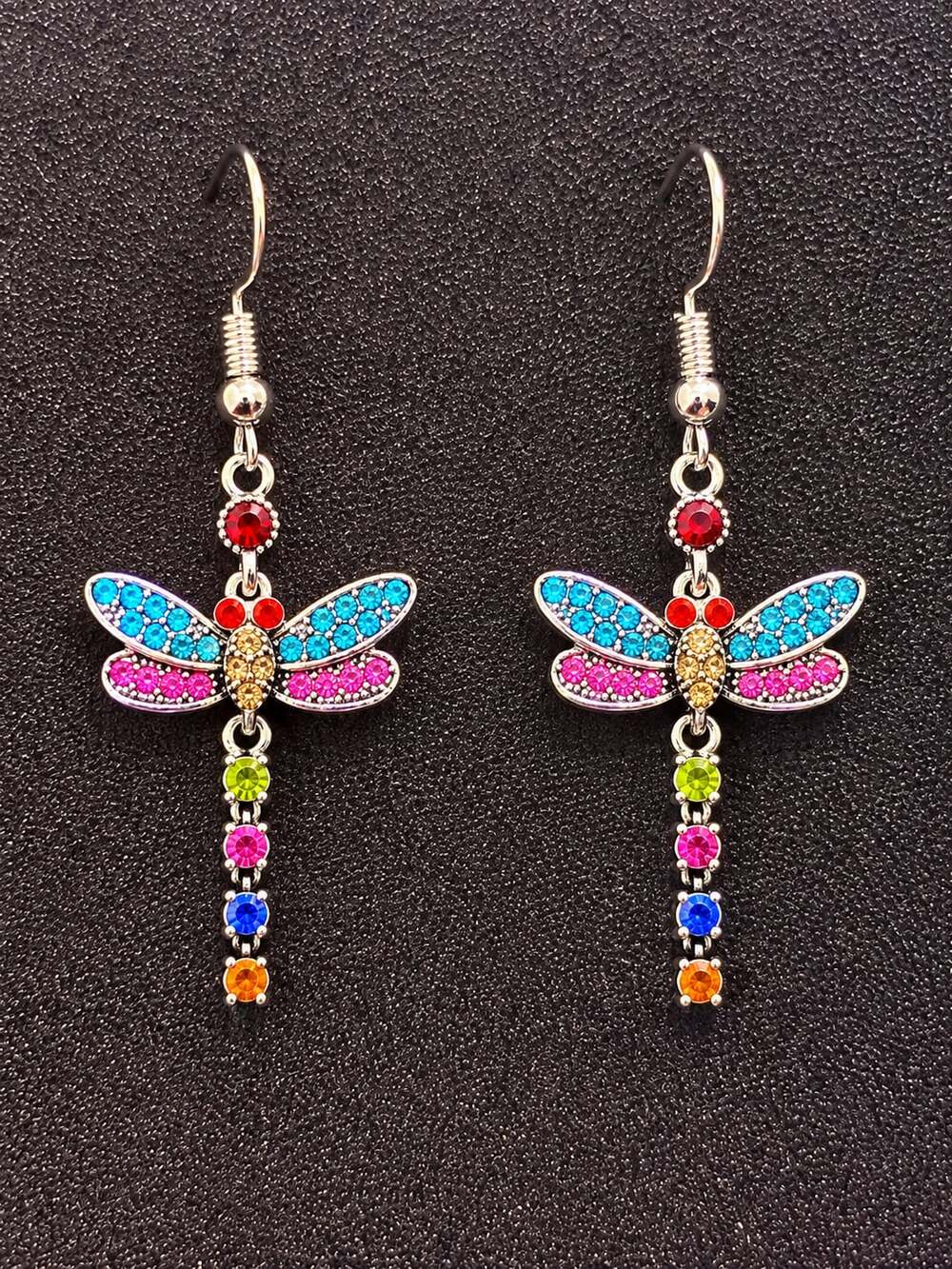 Dragonfly Crystal Earrings